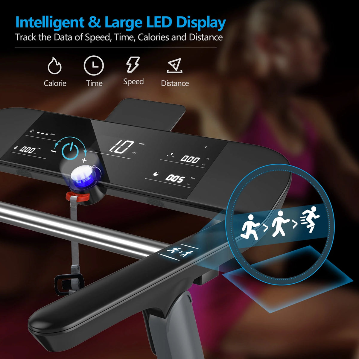 Electric Folding Treadmill E257