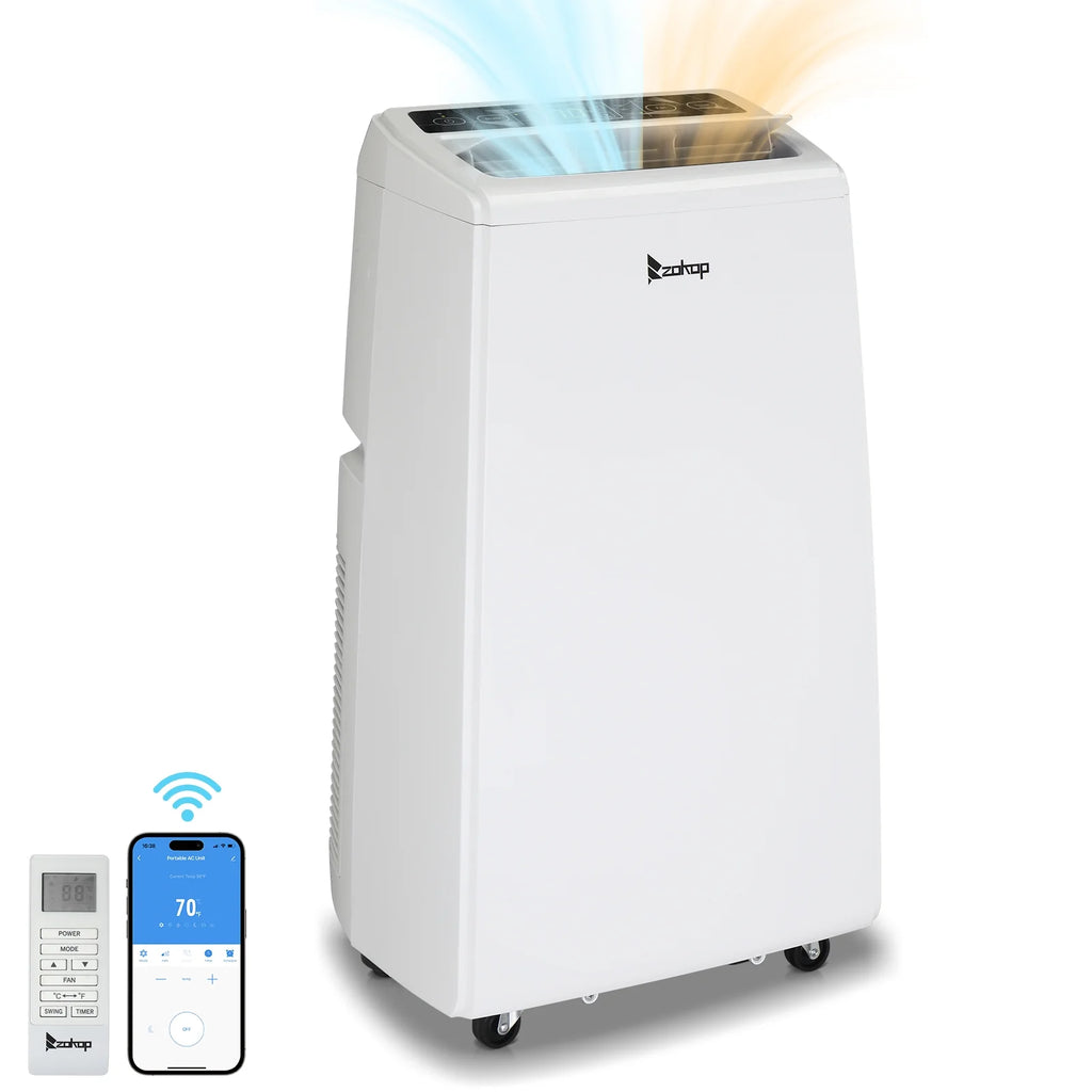 5100 BTU Portable Air Conditioner & Dehumidifier with Remote, White O60883