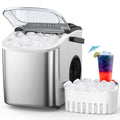 Stainless Steel Countertop Ice Maker, 26.5Lbs per Day, Portable with Auto-Cleaning Y165