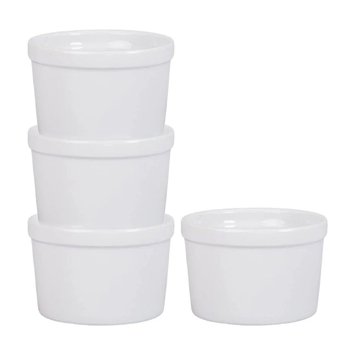 12oz Tall Smooth Ramekins Set of 4 O876