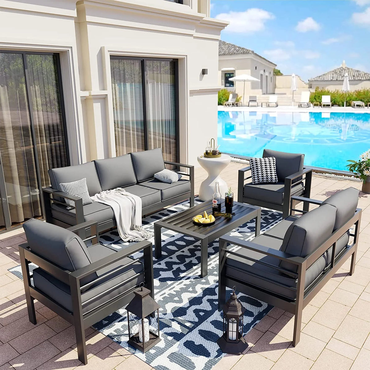 Aluminum Patio Furniture Set P2612