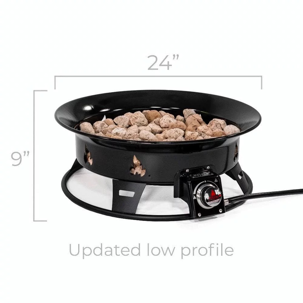 24-Inch 58,000 BTU Propane Gas Fire Pit with Cover X16594