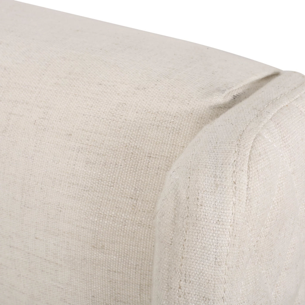 Full/Queen Tufted Wingback Fabric Headboard Q858976