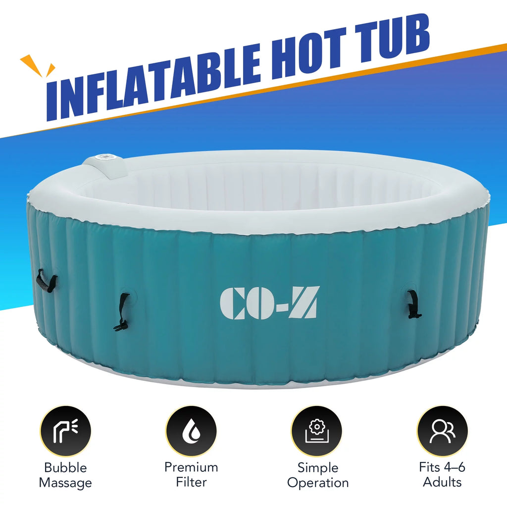 4-6 Person Blow-Up Hot Tub with Air Jets J7288