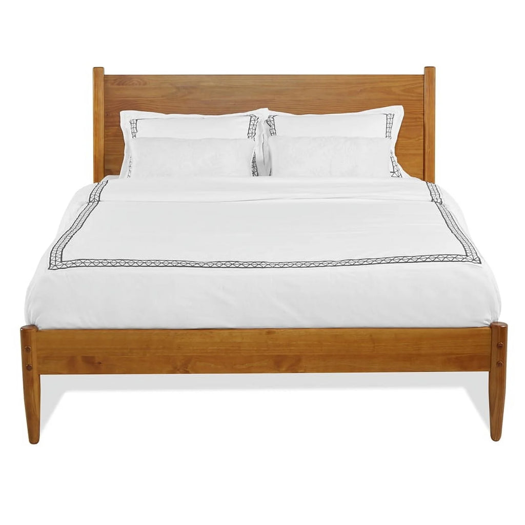 Solid Wood Queen Panel Bed H19934