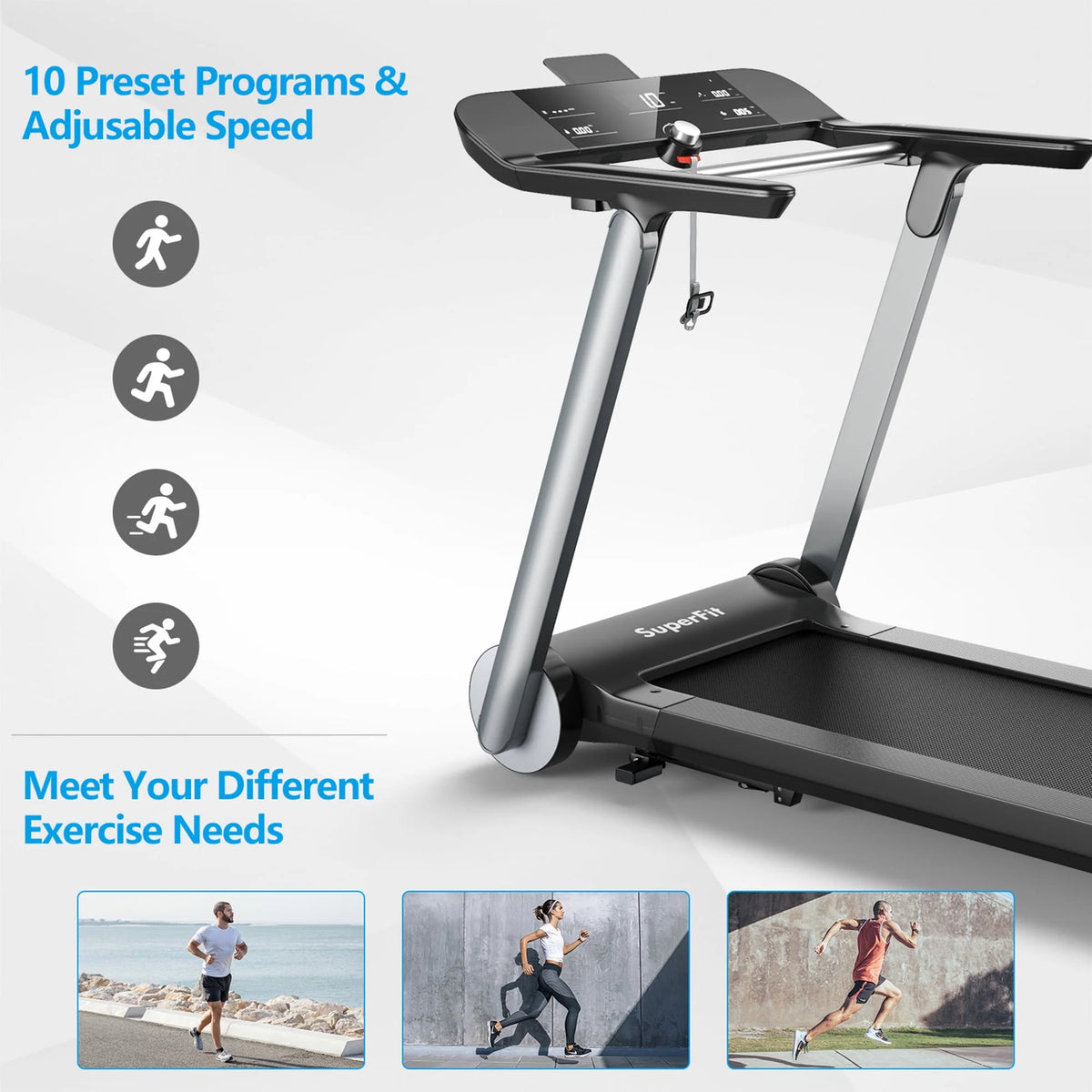 Electric Folding Treadmill E257