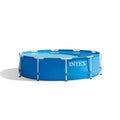 10 Foot x 30 inch Round Metal Frame Above Ground Swimming Pool T84158