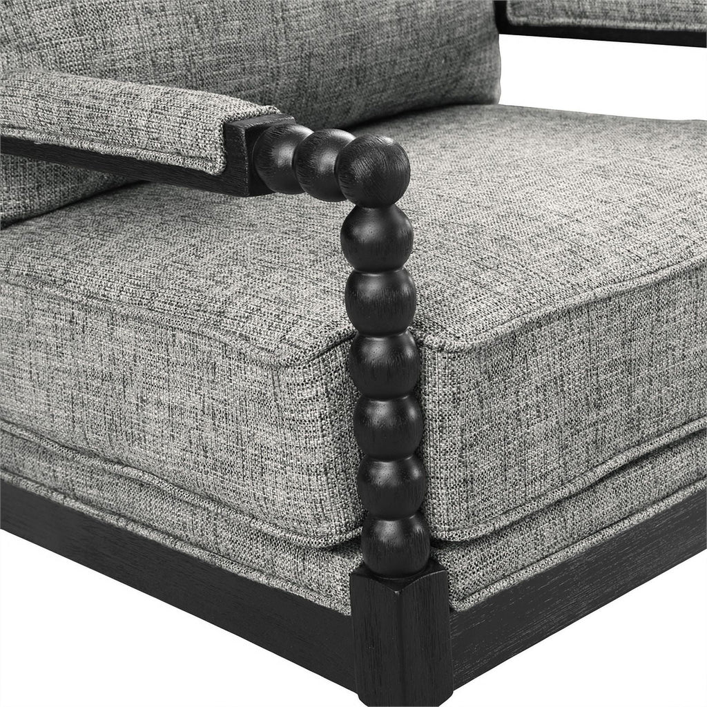 Graphite Black Fabric Chair L64414