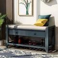 Shoe Rack with Cushioned Seat and Drawers S528