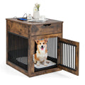 2-In-1 Dog Crate Side End Table with Drawer H379
