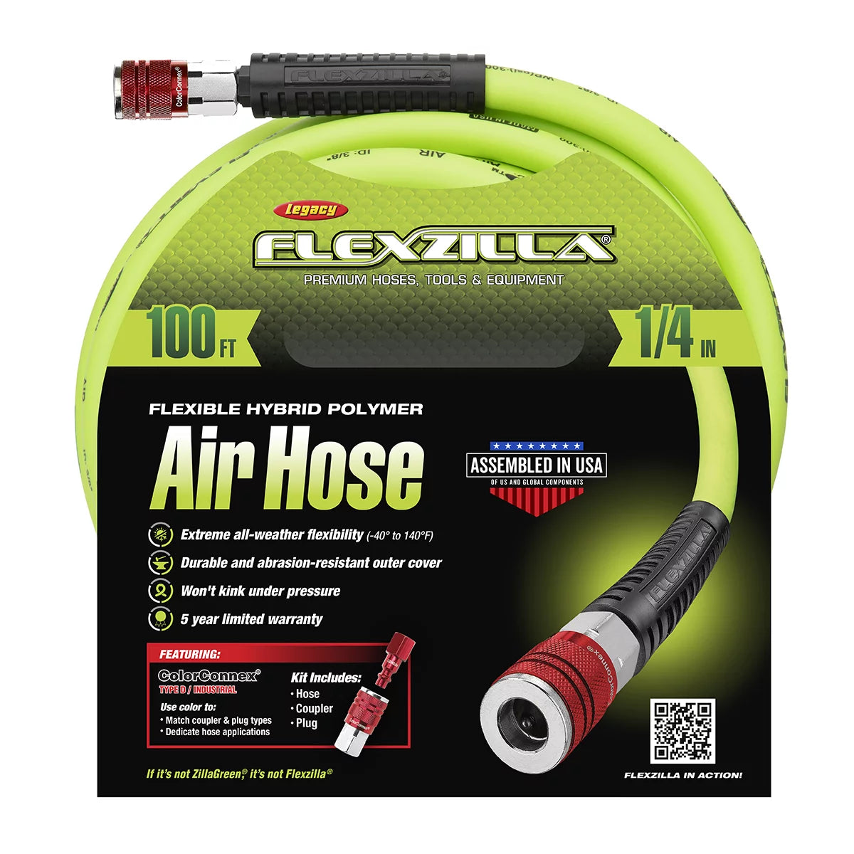 1/4" x 100' Air Hose Kit O22509
