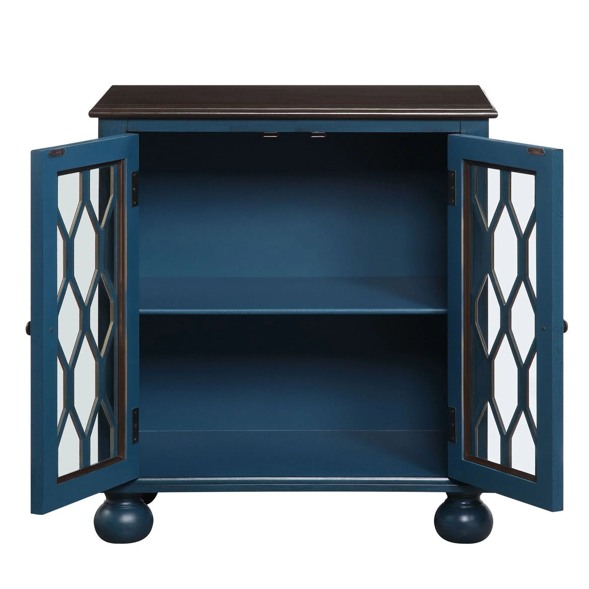 Antique Blue Console Table D84895