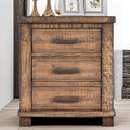 3 Drawer Wood Nightstand I8375