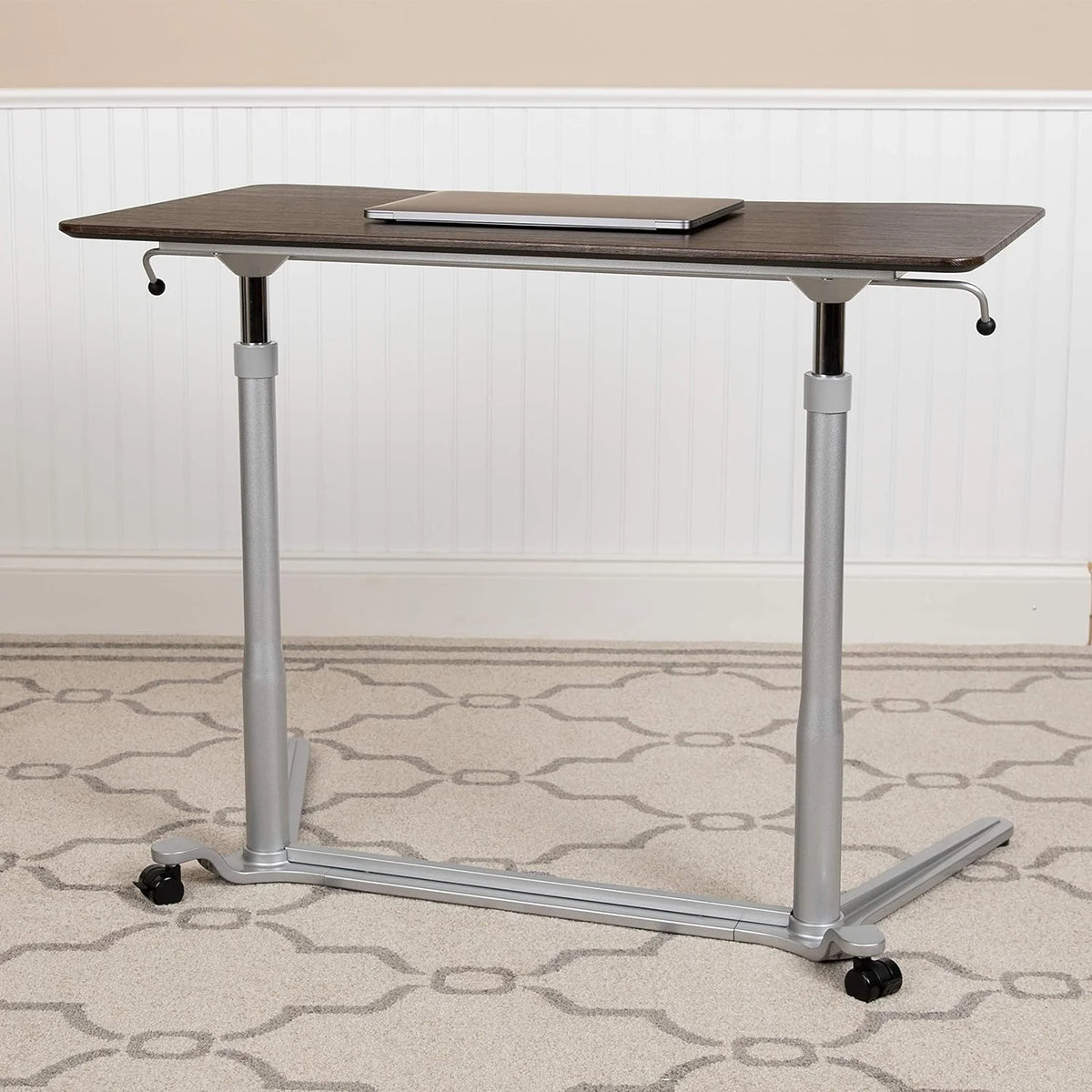 Wood Grain Ergonomic Standing Desk Y483557