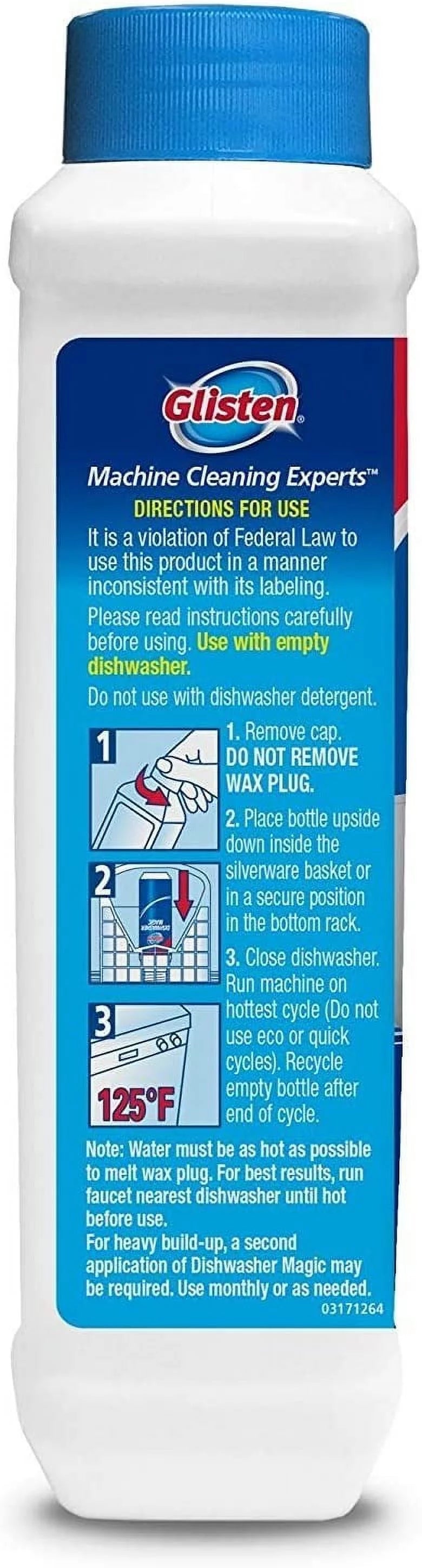 Dishwasher Cleaner & Disinfectant Fresh Lemon 12 Ounce Pack of 3 W848372