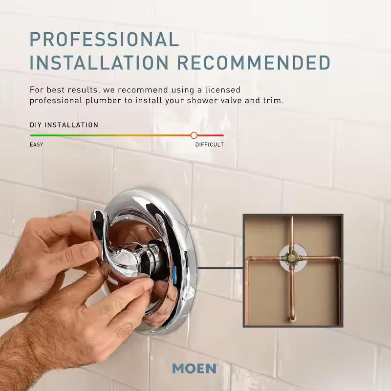 Single-Handle 1-Spray Tub and Shower Faucet Brushed Nickel B7714
