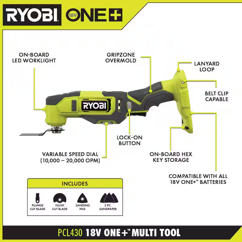 18V Cordless 6-Tool Combo Kit with Batteries & Charger V59469