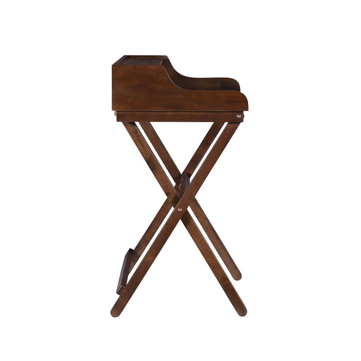 Wood Folding Desk in Antique Walnut Brown B155840
