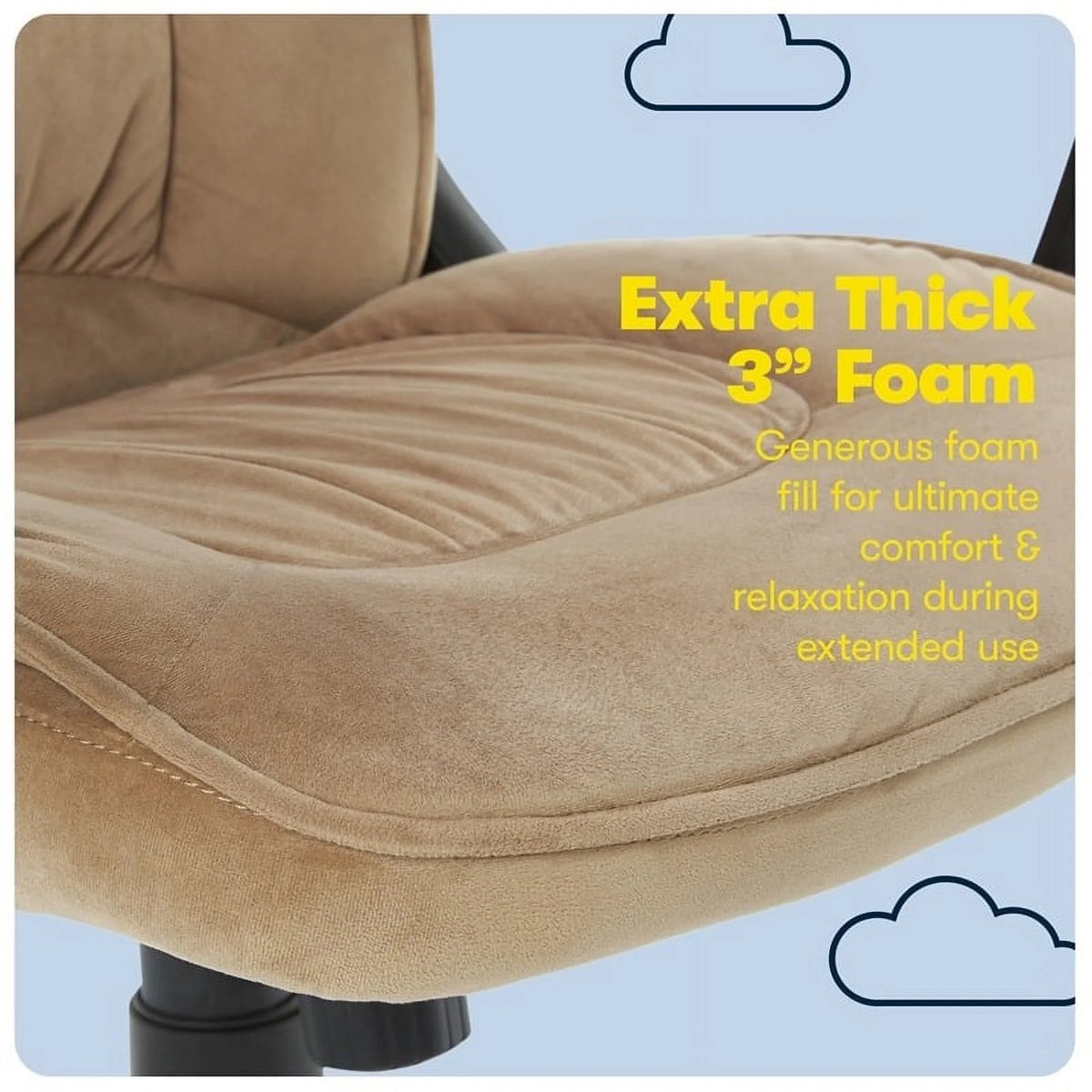 Velvet Microfiber Executive Office Chair T8126