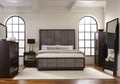 4-piece Queen Panel Bedroom Set Grey Smoked Peppercorn U300943