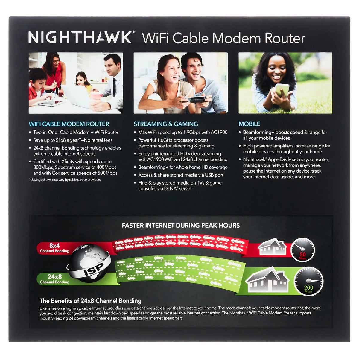 AC1900 DOCSIS 3.0 Cable Modem + WiFi Router K44598