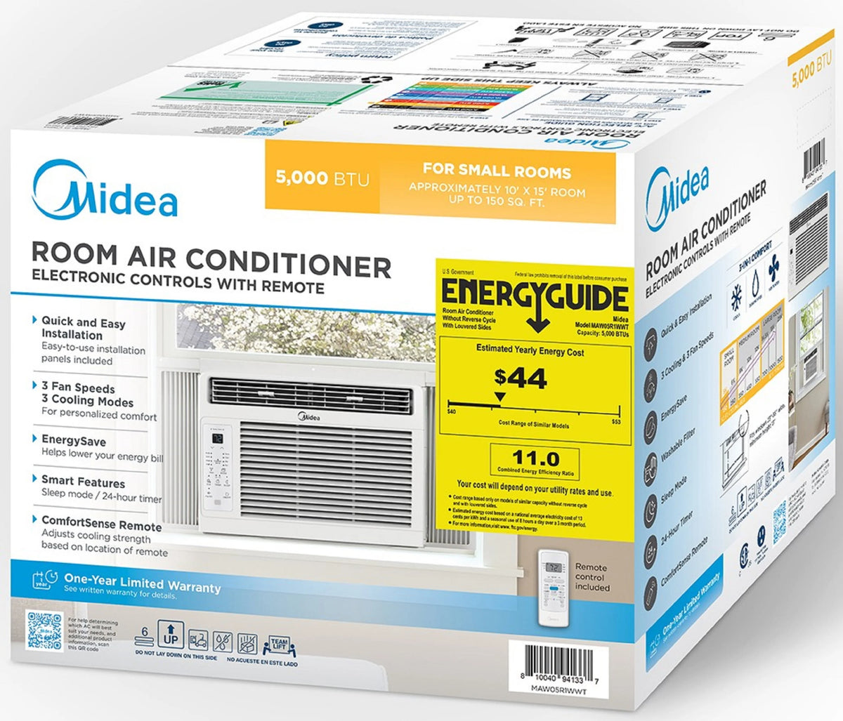5,000 BTU White Window Air Conditioner with Remote O742615