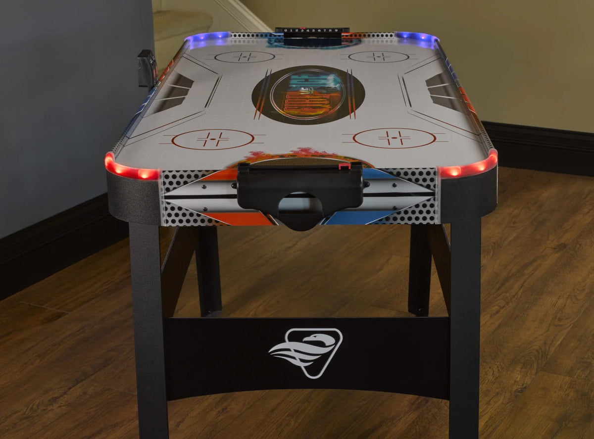 54 LED Air Hockey Table with 2 Pushers and Puck K793