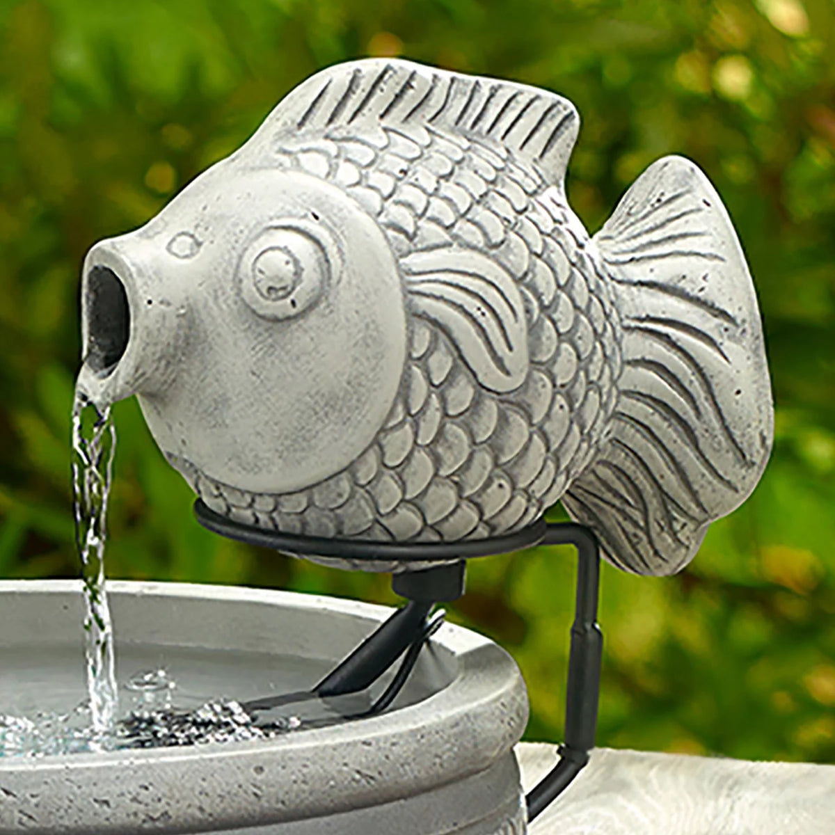 Solar Fish Fountain J953037