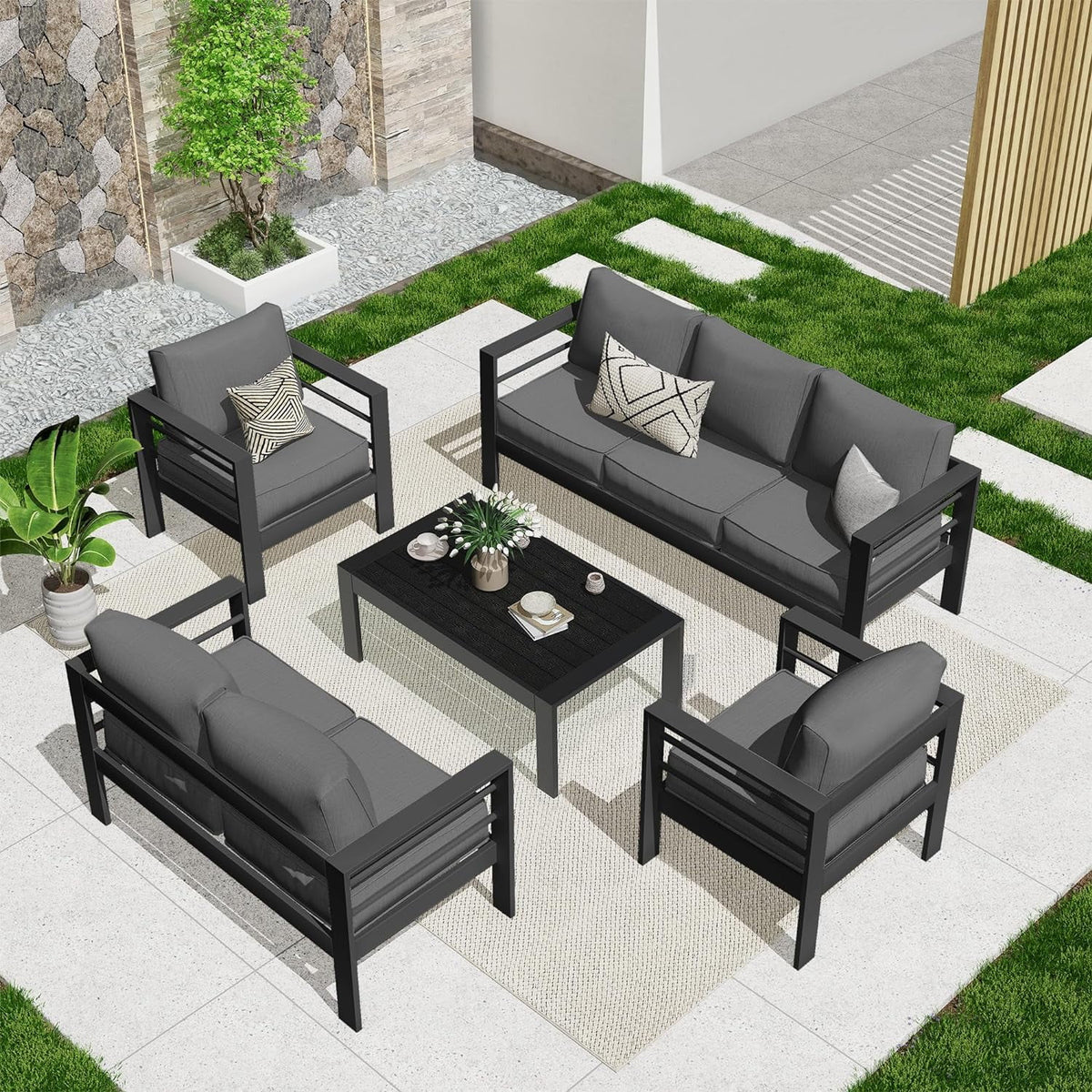Aluminum Patio Furniture Set P2612
