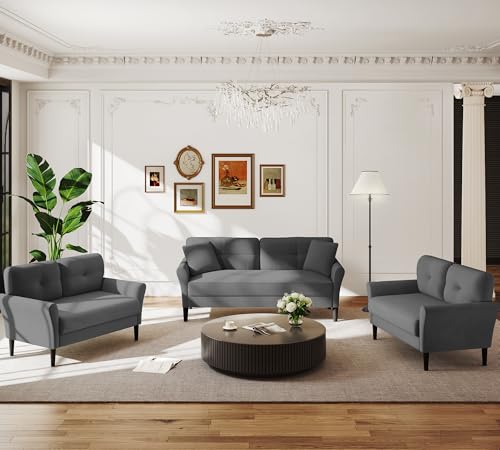 Dark Blue Velvet Loveseat Sofa N671
