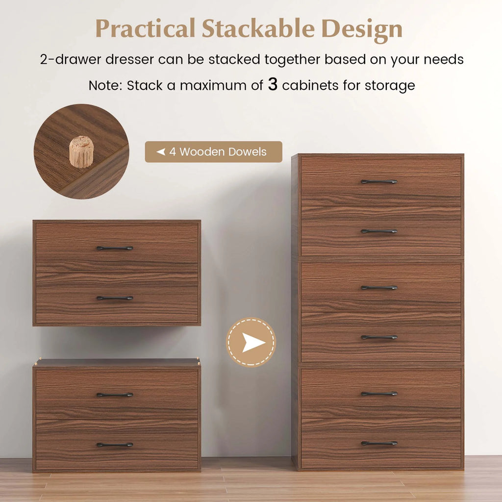 Stackable 2 Drawer Storage Organizer J353324