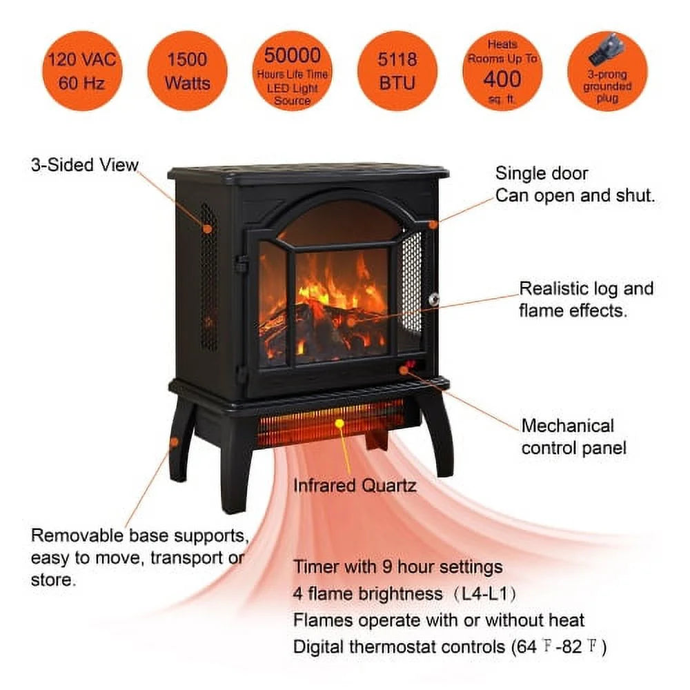 18 inch 3D Infrared Electric Stove R7814
