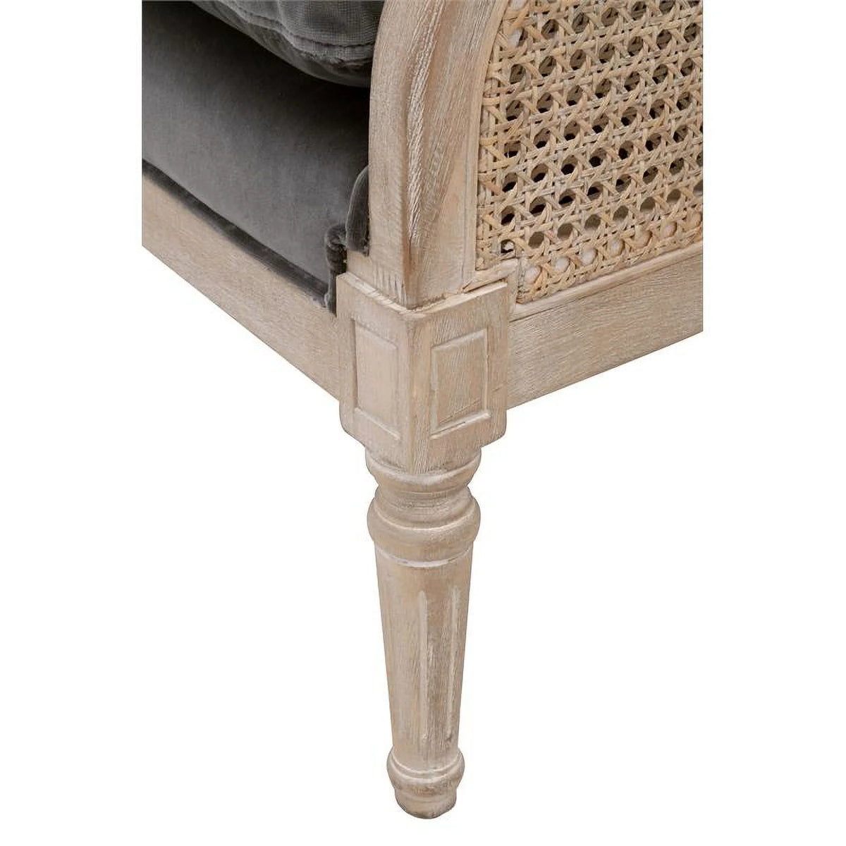 Gray Velvet Club Chair S179