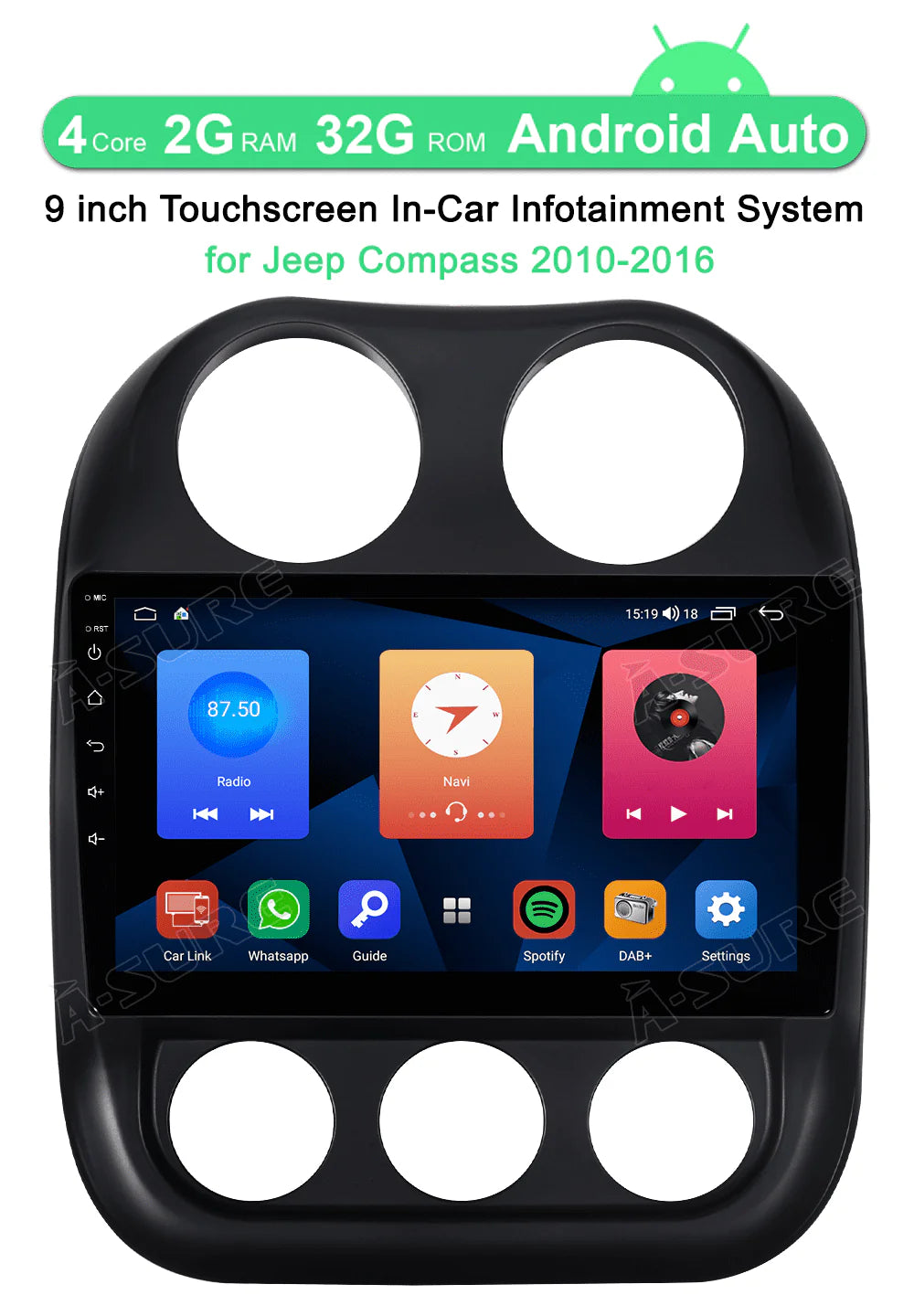 10 Wireless Carplay Android Car Radio Stereo 32GB L684