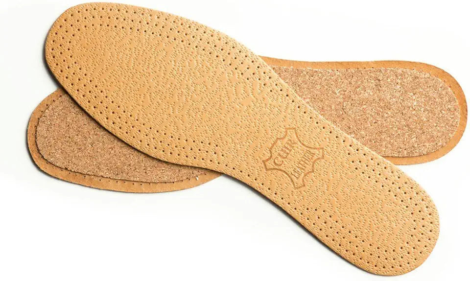 Leather on Cork Insoles J481