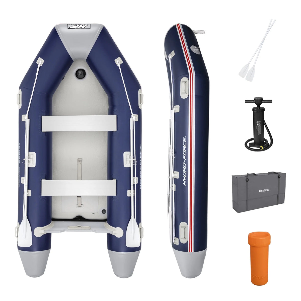 Inflatable 5 Person Water Raft Boat Set D157068