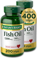 Fish Oil 1200 mg 200 Softgels Pack of 2 J760