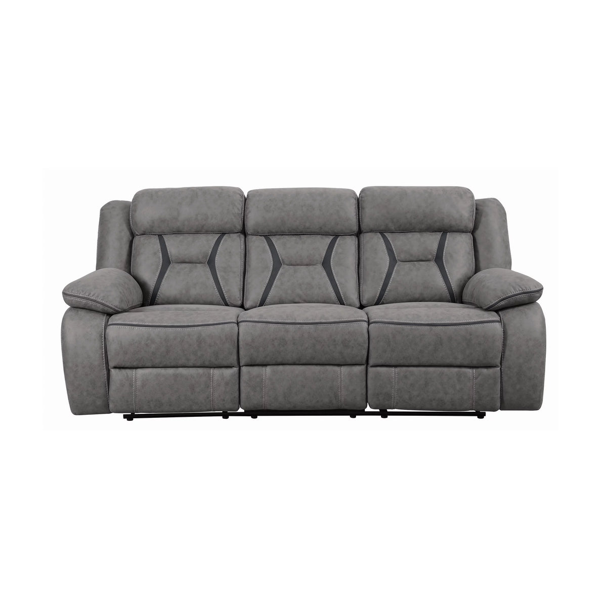 Grey Upholstered Motion Sofa G362644