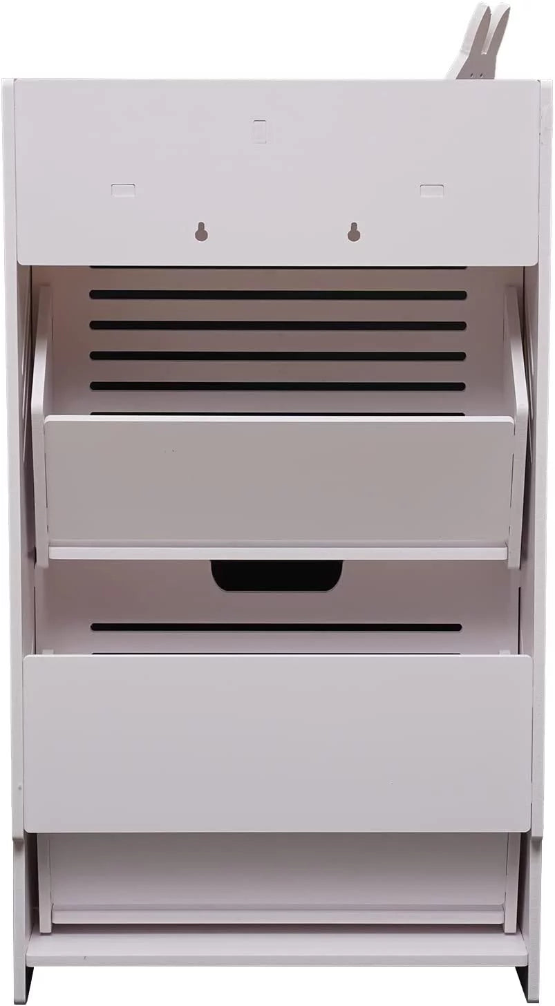 White Narrow Shoe Storage Cabinet P785964