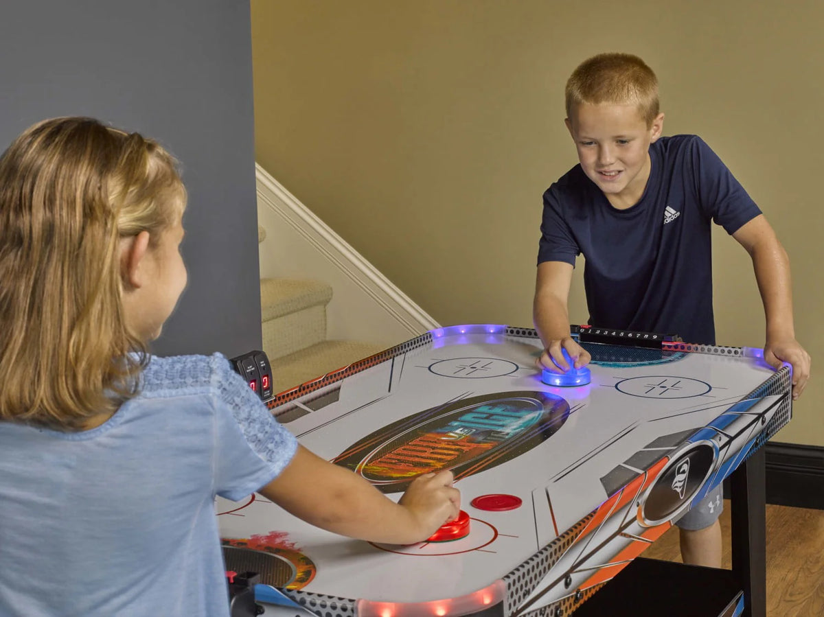 54 LED Air Hockey Table with 2 Pushers and Puck K793