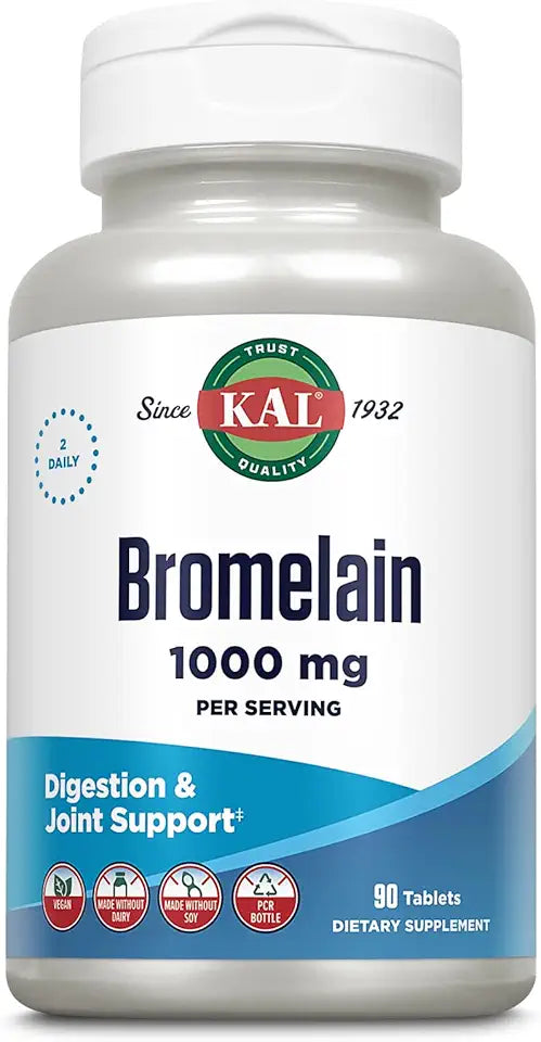 Bromelain Tablets 1000 mg 90 Count K2706