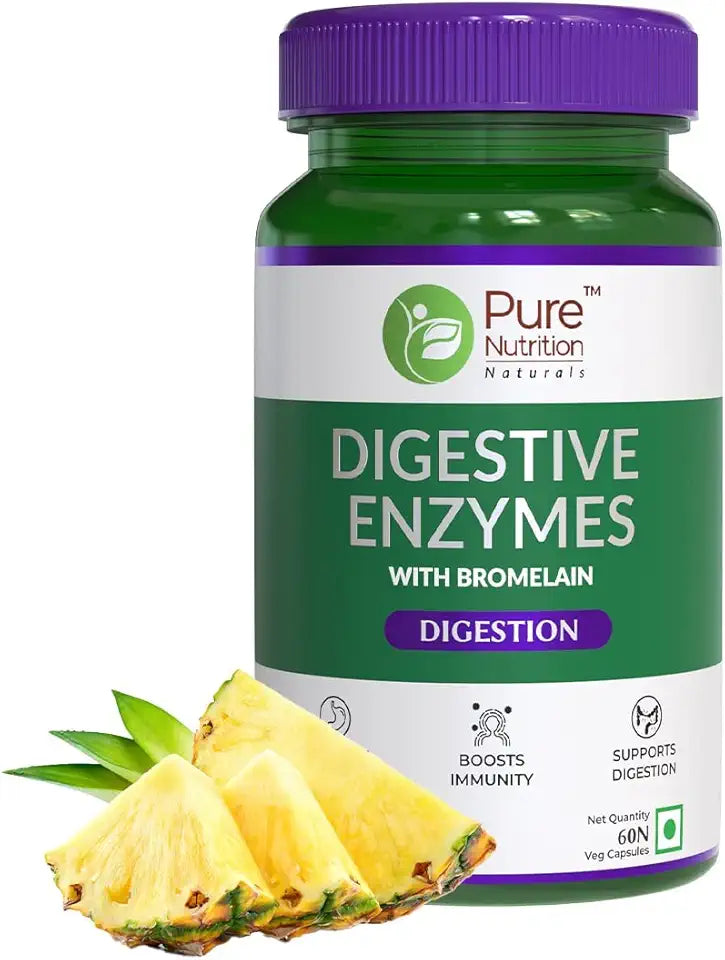 665mg Bromelain Digestive 60 Veg Capsules S29341