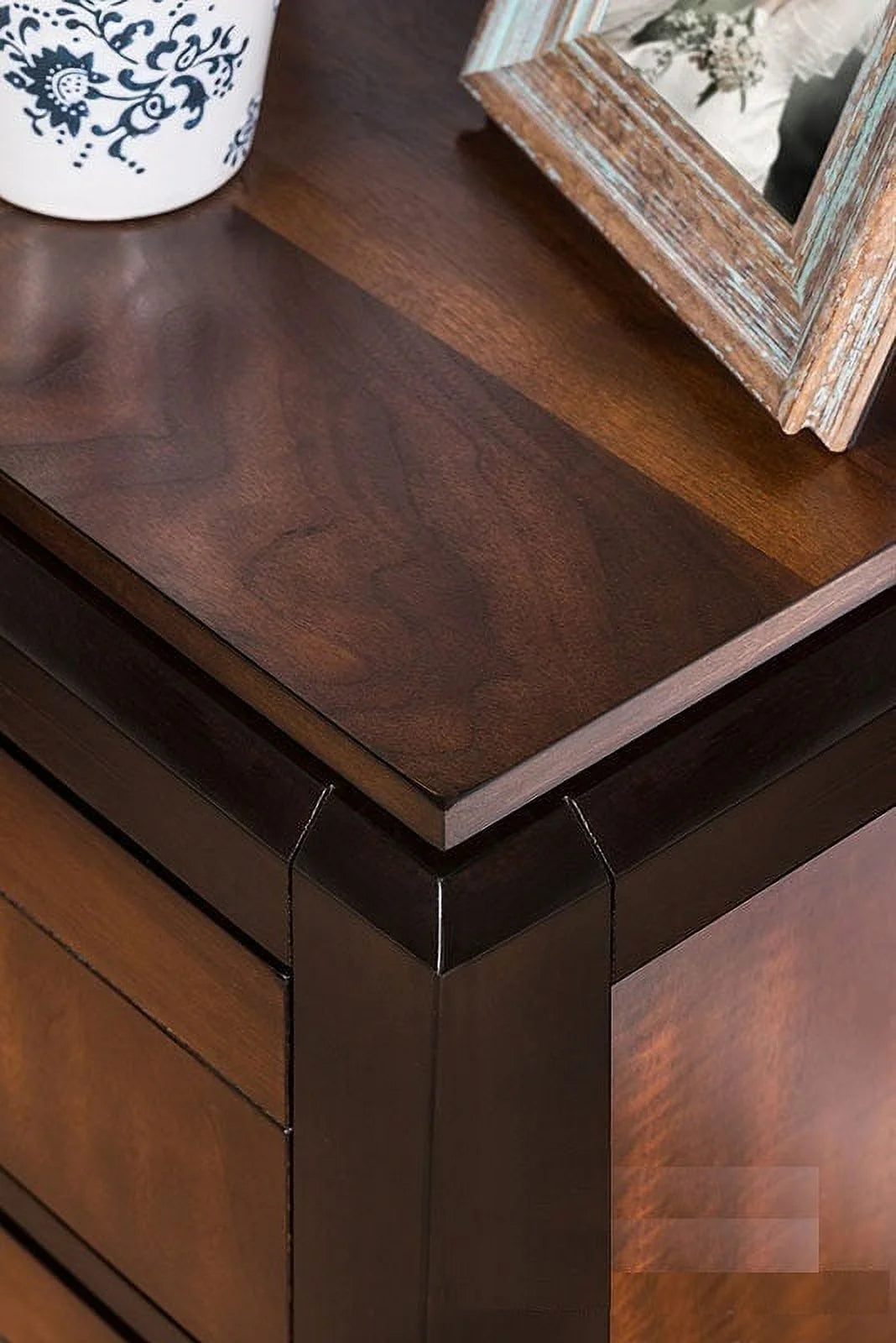Solid Wood 2-Drawer Nightstand K228022