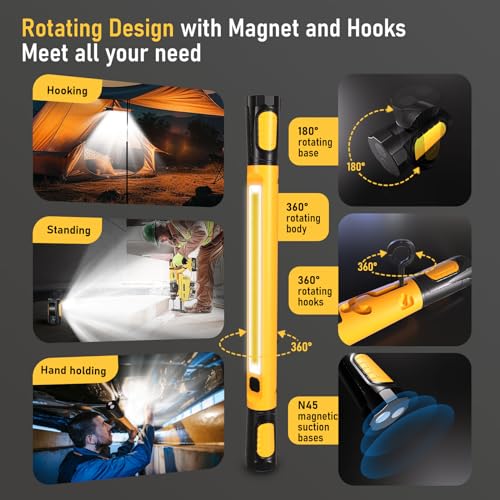 3200LM Rechargeable Magnetic LED Work Light I199