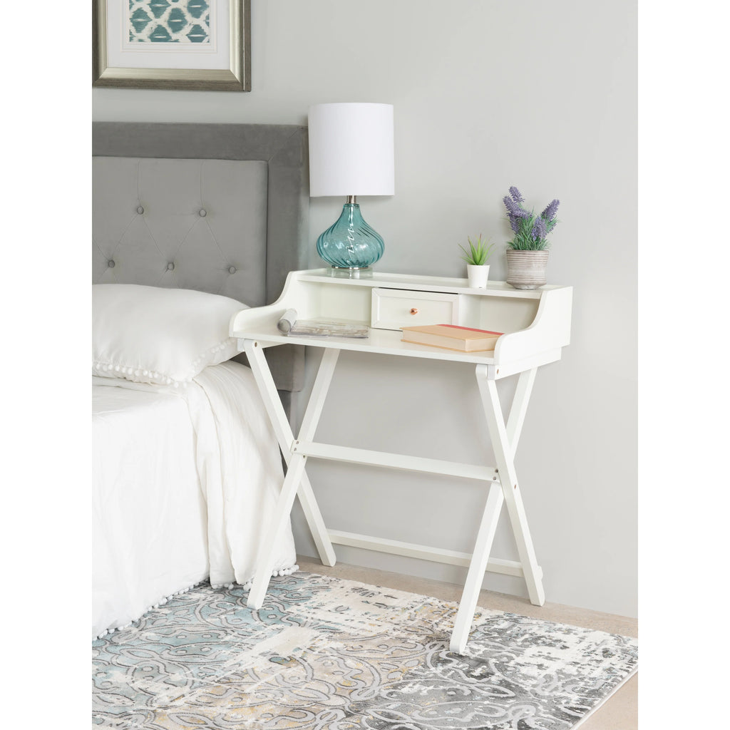 Solid Wood Folding Writing Desk Grey T499