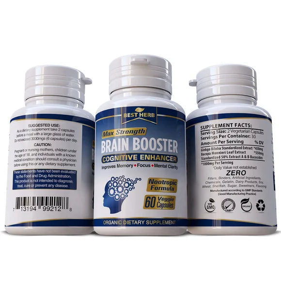 Ginkgo Biloba & Bacopa Monnieri Extract Capsules G14023