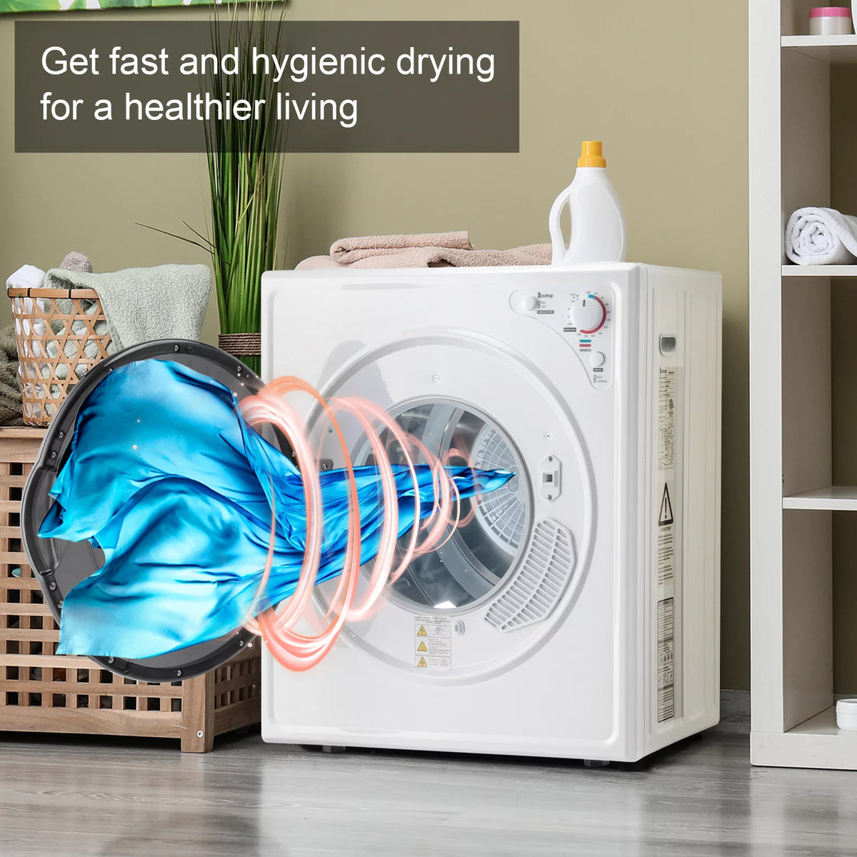 White 2.6 cu ft Compact Electric Dryer X883020