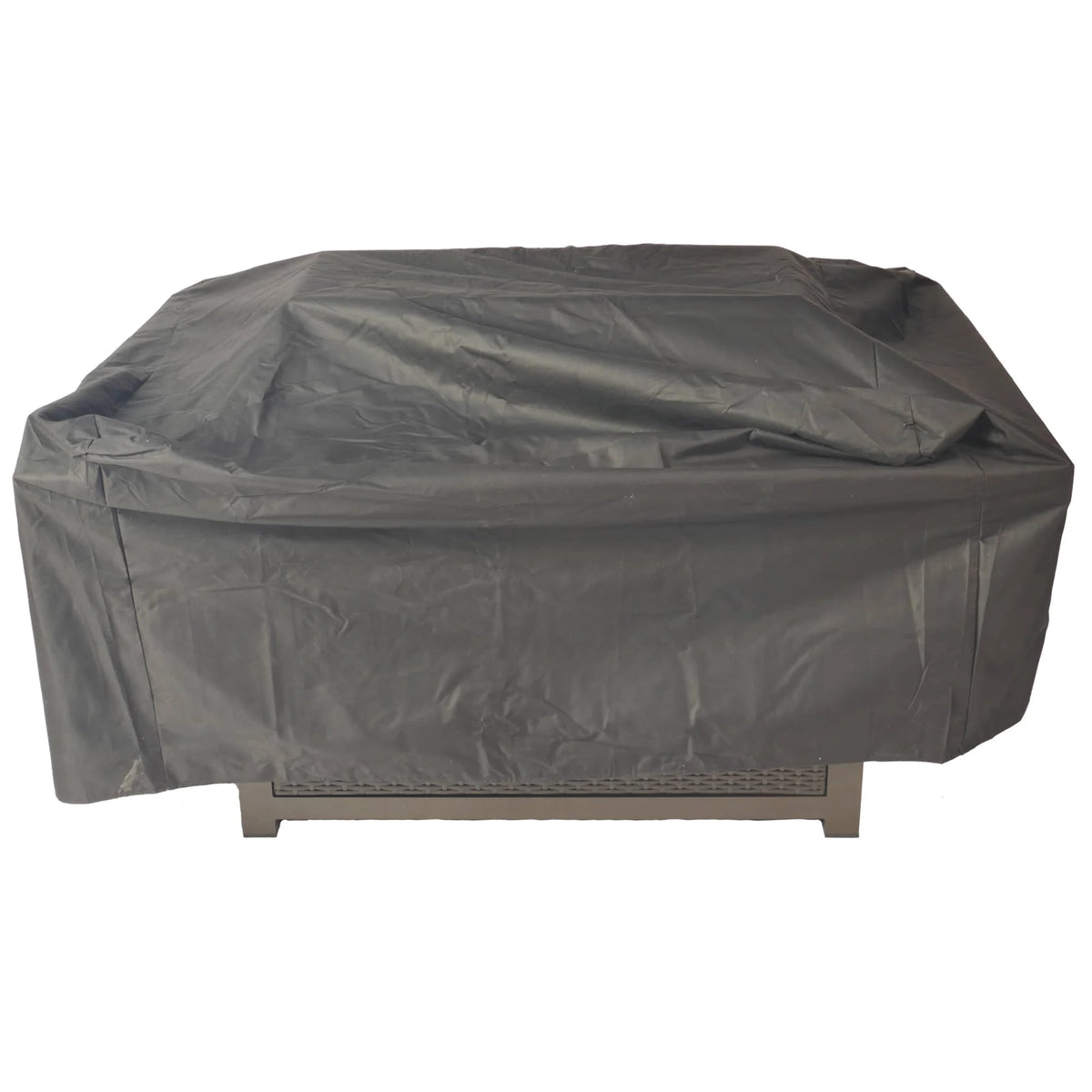 52 Inch Aluminum Propane Fire Pit Table with Glass Wind Guard L2329