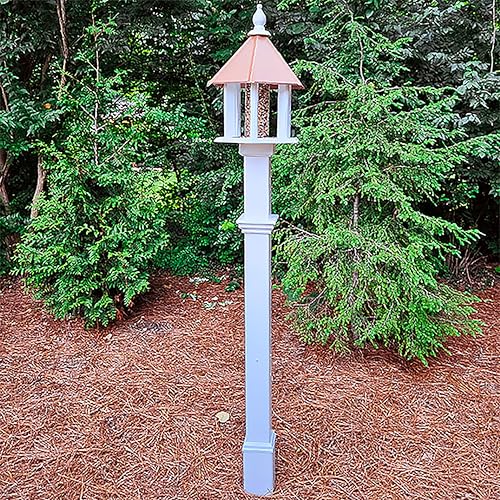White Decorative Mounting Post S3832