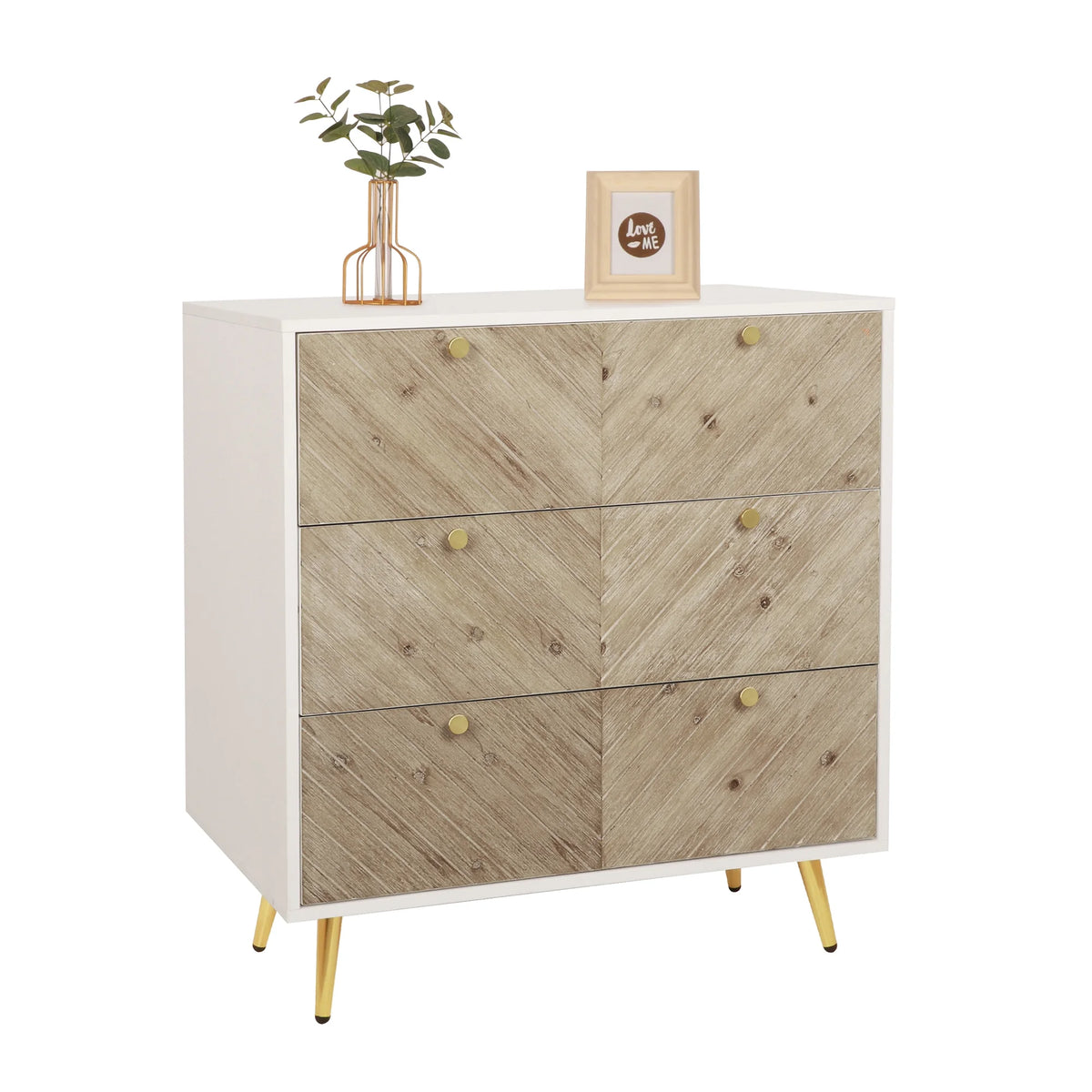 White 3 Drawer Dresser Q789973